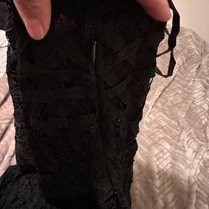 Elegant Black Lace Dress